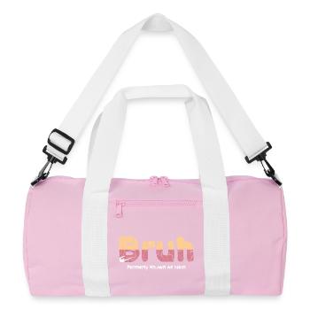 Bruh: Formerly Known As Mom - Recycled Duffel Bag - pink/white - Front
