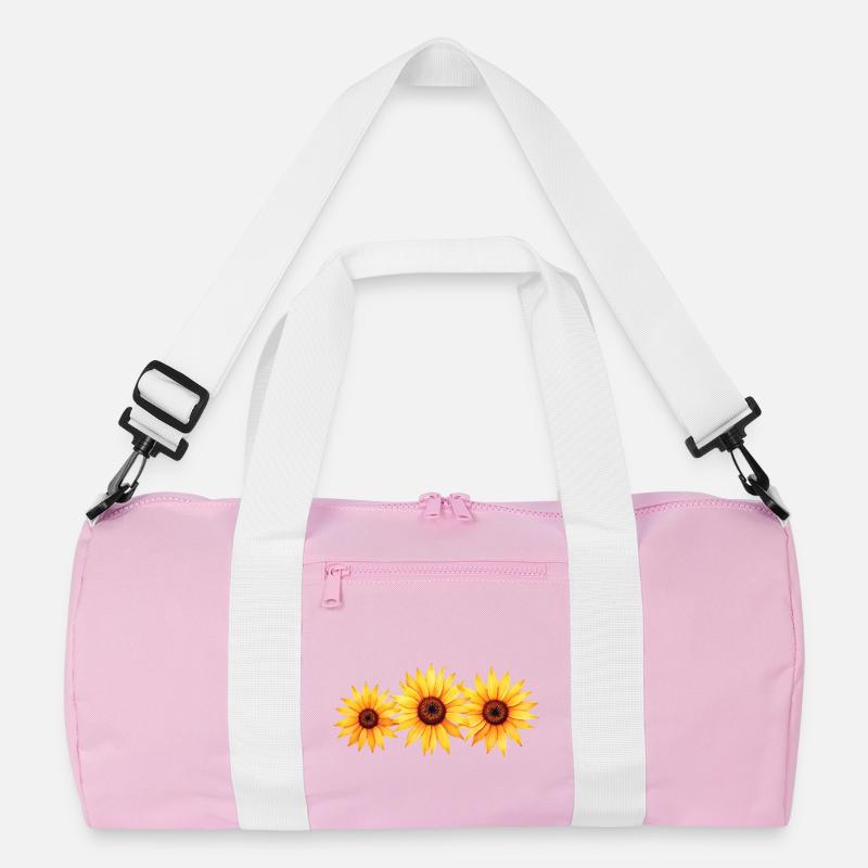 Wunderschönes Sonnenblumen-Gemälde Kunstdruck Recycelte Duffel Bag