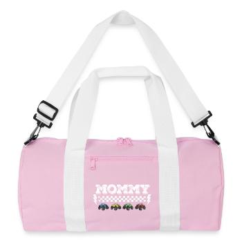 Conception de l’écrou tout-terrain de maman Monster Truck - Sac de sport recyclé - rose/blanc - Devant