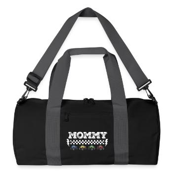 Conception de l’écrou tout-terrain de maman Monster Truck - Sac de sport recyclé - noir/gris graphite - Devant