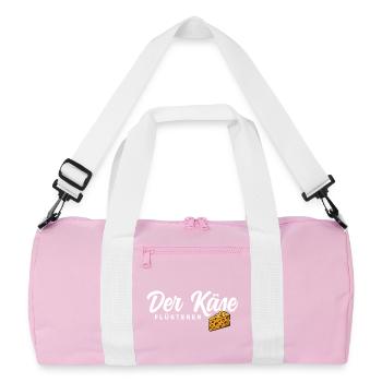 Der Käse Flüsterer - Recycelte Duffel Bag - Rosa/Weiß - Vorne
