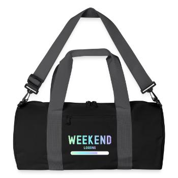 Weekend loading Weekend and leisure - Recycled Duffel Bag - black/graphite grey - Front