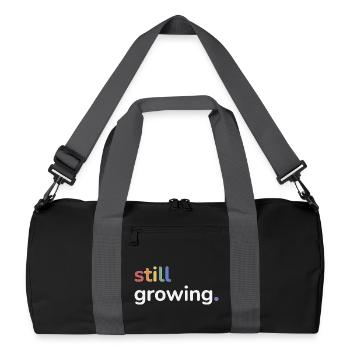 Still Growing Pride Rainbow Minimalist - Recycled Duffel Bag - black/graphite grey - Front