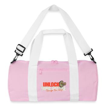 Unlock Your Future Rules - Recycled Duffel Bag - pink/white - Front