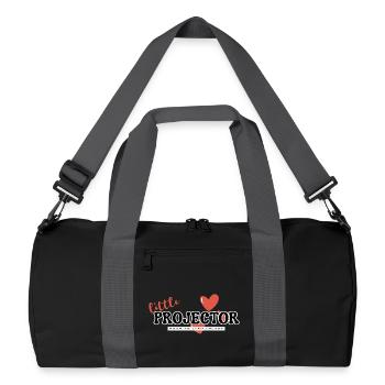 Petit projecteur – Énergie & Leadership - Sac de sport recyclé - noir/gris graphite - Devant
