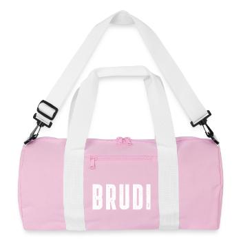 Brudi Brother Brate Bratan Bro - Recycled Duffel Bag - pink/white - Front