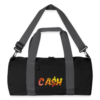 Cash Design pour les personnes en espèces - Sac de sport recyclé - noir/gris graphite - Devant
