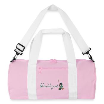 The Green Wanderer - Recycled Duffel Bag - pink/white - Front