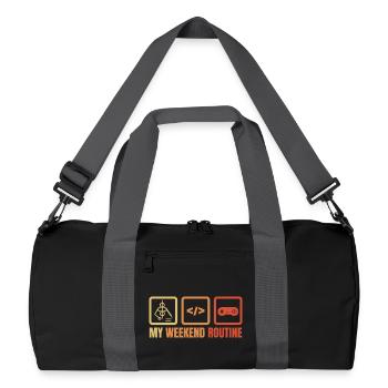 Game Dev Weekend - Recycled Duffel Bag - black/graphite grey - Front