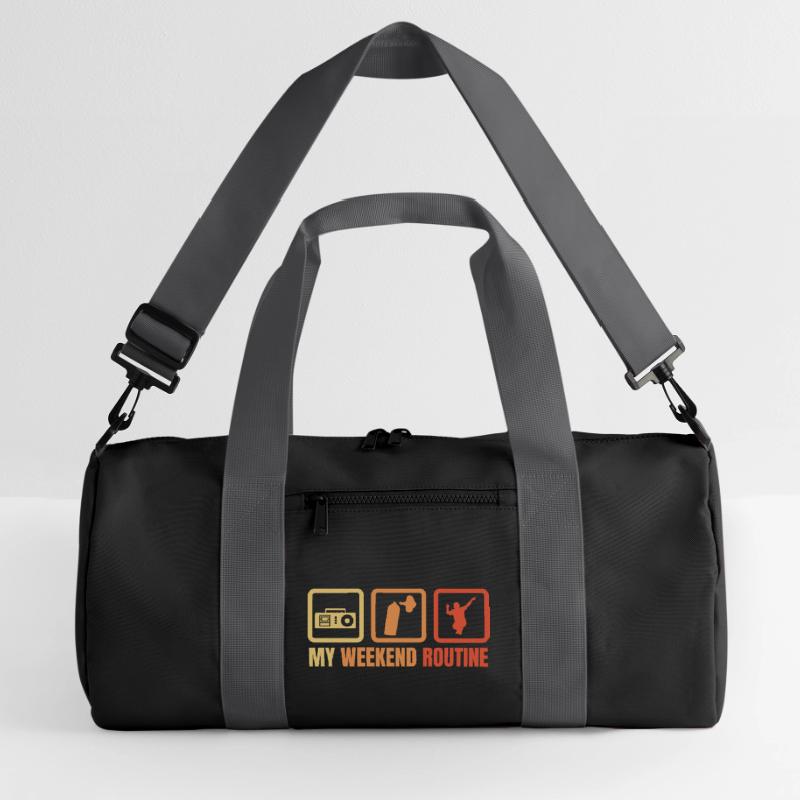 Break Dancer Wochenendroutine Recycelte Duffel Bag