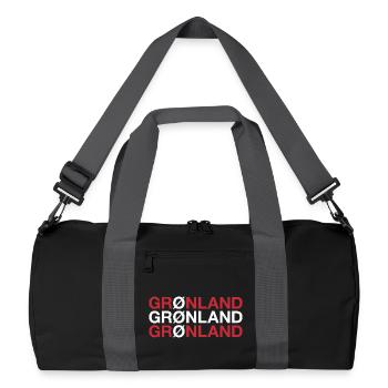 GRÖNLAND Grönland - Recycelte Duffel Bag - Schwarz/Graphitgrau - Vorne