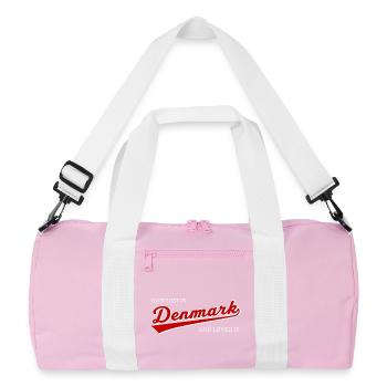 I Got Lost In Denmark And Loved It - Nordic Travel - Recycled Duffel Bag - pink/white - Front