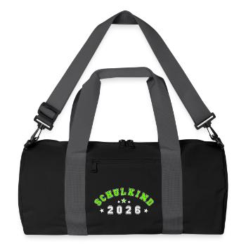 Écolier 2026 - Sac de sport recyclé - noir/gris graphite - Devant