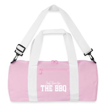 Just Here for The BBQ - Recycled Duffel Bag - pink/white - Front