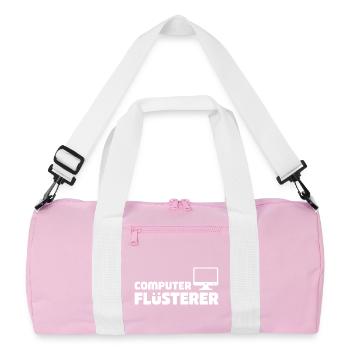 Computer Whisperer Retro-Tech - Recycled Duffel Bag - pink/white - Front