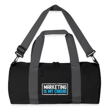 Responsable marketing - Sac de sport recyclé - noir/gris graphite - Devant