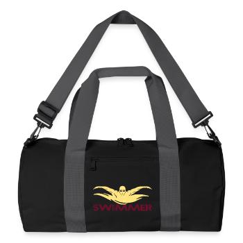 Swimmer - Recycled Duffel Bag - black/graphite grey - Front