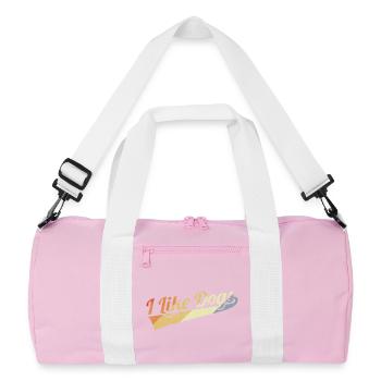 L’amour des chiens - Sac de sport recyclé - rose/blanc - Devant
