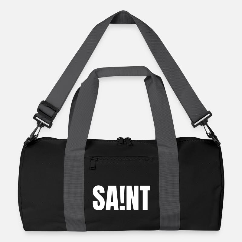 SAINT - Recycelte Duffel Bag - Schwarz/Graphitgrau