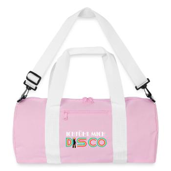 I FEEL DISCO, - Recycled Duffel Bag - pink/white - Front