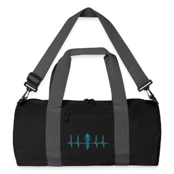 Bike - Recycelte Duffel Bag - Schwarz/Graphitgrau - Vorne