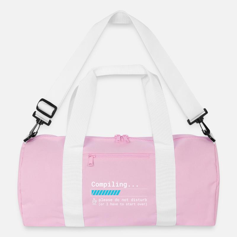 Lustiges Programmierer T-Shirt - Compiling Please  Recycelte Duffel Bag