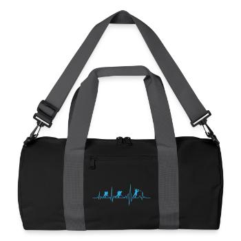 Hockey eishockey herzschlag eishockeyspieler - Sac de sport recyclé - noir/gris graphite - Devant