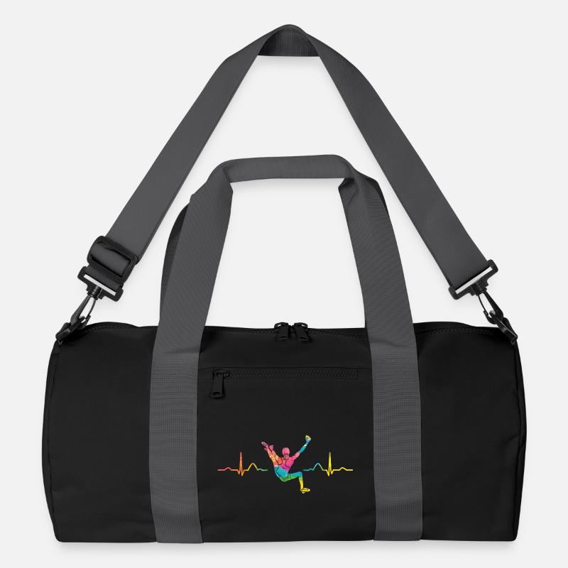 Boulderer Herzschlag Boulder Bouldern Recycelte Duffel Bag