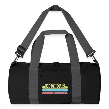 Ingénieur - Sac de sport recyclé - noir/gris graphite - Devant