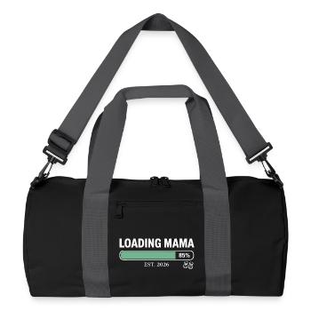 Chargement : Grossesse de maman 2026 - Sac de sport recyclé - noir/gris graphite - Devant