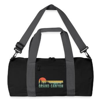 Parc national rétro du Grand Canyon - Sac de sport recyclé - noir/gris graphite - Devant