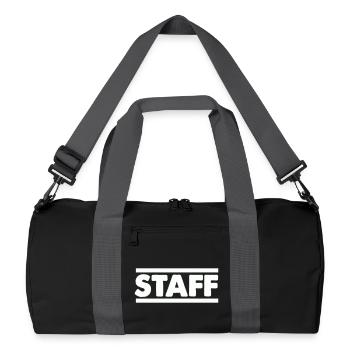 Staff Lettering Bold Contrast - Recycled Duffel Bag - black/graphite grey - Front