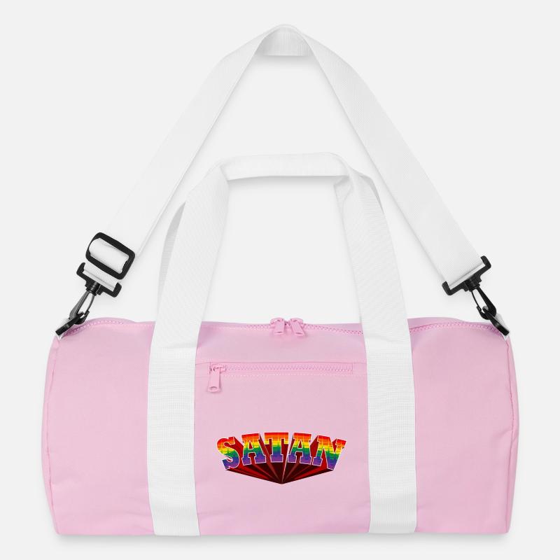 Satan Regenbogen Text Recycelte Duffel Bag