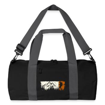Mountain Explorer Silhouette Tee - Recycled Duffel Bag - black/graphite grey - Front