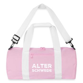 Old Swede Funny Expression Saying - Recycled Duffel Bag - pink/white - Front