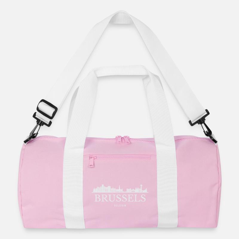 Brüsseler Skyline, Brüssel, Belgien Recycelte Duffel Bag