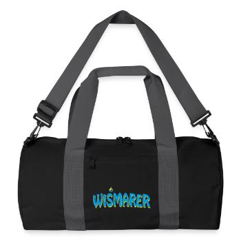 WISMARER - Recycelte Duffel Bag - Schwarz/Graphitgrau - Vorne