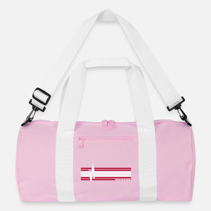 Heartbeat Austria ECG Austria Austrians Recycled Duffel Bag