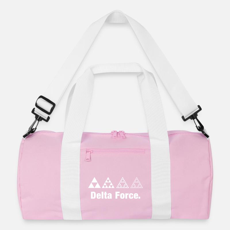 Fraktal Dreieck Force Geometrie Rekursion Recycelte Duffel Bag