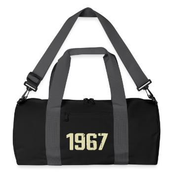Jubiläum 1967 - Recycelte Duffel Bag - Schwarz/Graphitgrau - Vorne