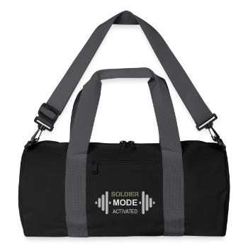 Soldier Mindset | Cross Training and Workout - Recycled Duffel Bag - black/graphite grey - Front