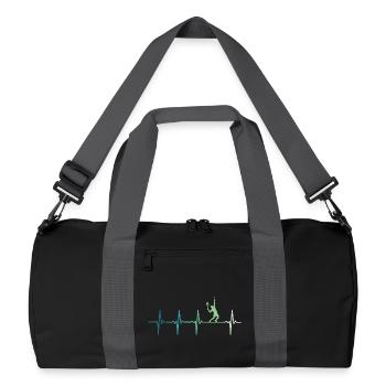 Tennis  - Sac de sport recyclé - noir/gris graphite - Devant
