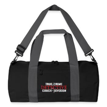 True Crime Detective Couch Division Mystery - Recycled Duffel Bag - black/graphite grey - Front