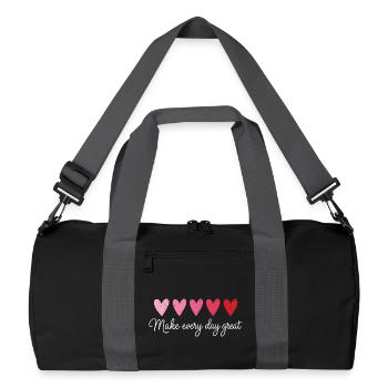 Faites chaque jour de grands cœurs le t-shirt d’enseignant - Sac de sport recyclé - noir/gris graphite - Devant