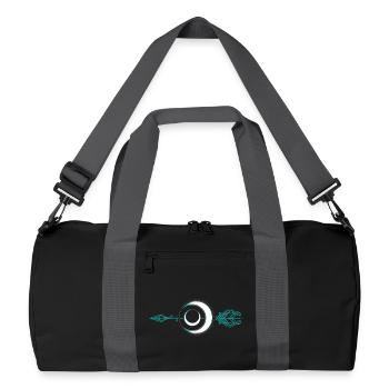 Lune avec flèche Déesse Diana Déesse de la lune - Sac de sport recyclé - noir/gris graphite - Devant