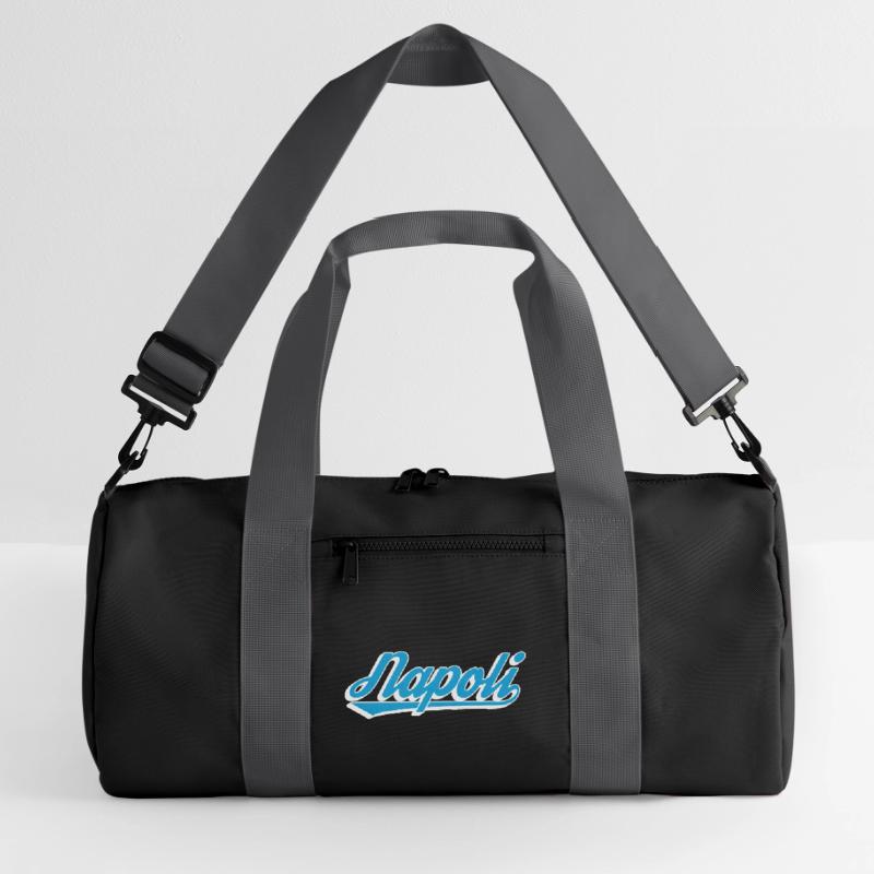 Napoli Rétro Script Blue Sac de sport recyclé