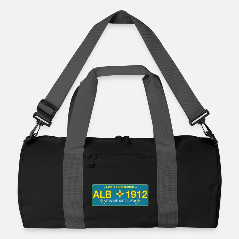 New Mexico Nummernschild Albuquerque Recycelte Duffel Bag