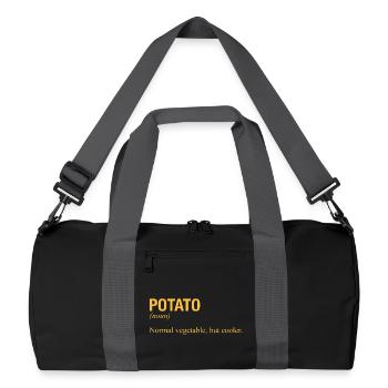 POMME DE TERRE Kartoffel - Sac de sport recyclé - noir/gris graphite - Devant