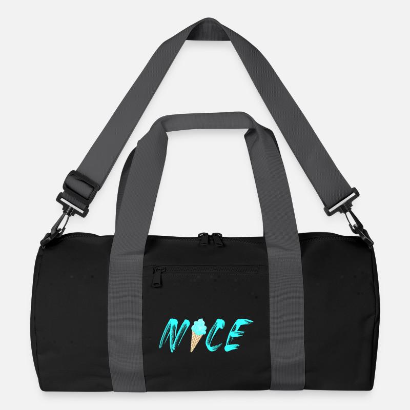 nice light blue cream cone cream cone cool cream Recycled Duffel Bag
