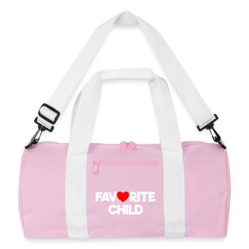 Favorite child - Recycled Duffel Bag - pink/white - Front